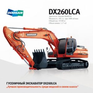 Гусеничный экскаватор Doosan DX260LCA